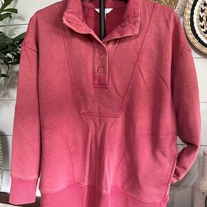 Time and Tru Cherry Red Knit Top